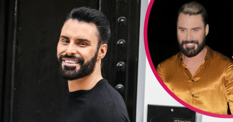 Rylan Clark smiling at the camera