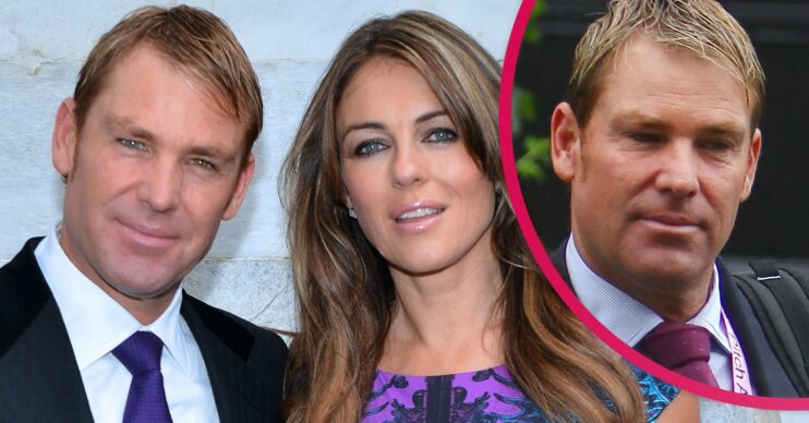 Shane Warne and Elizabeth Hurley
