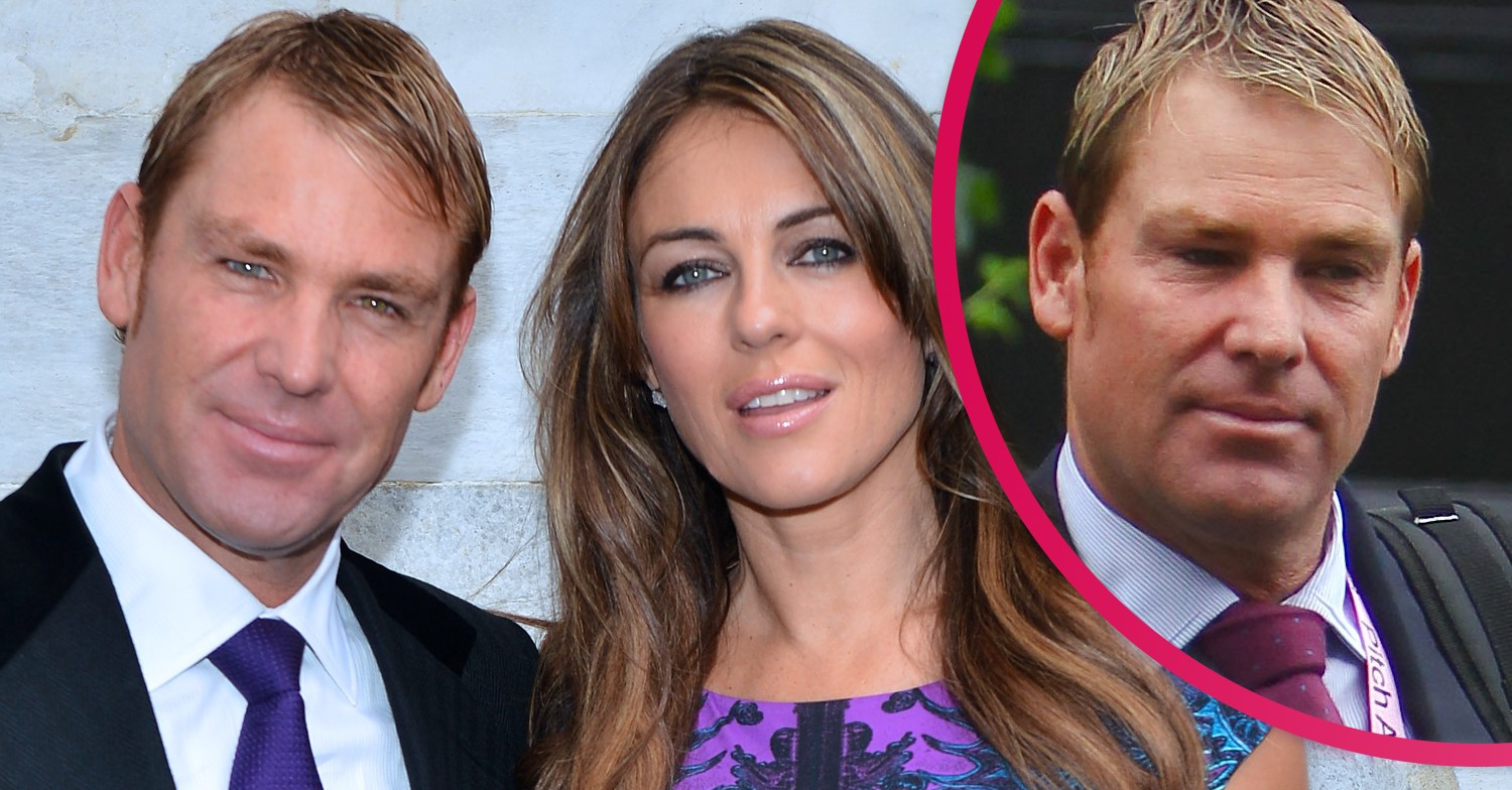 Shane Warne and Elizabeth Hurley