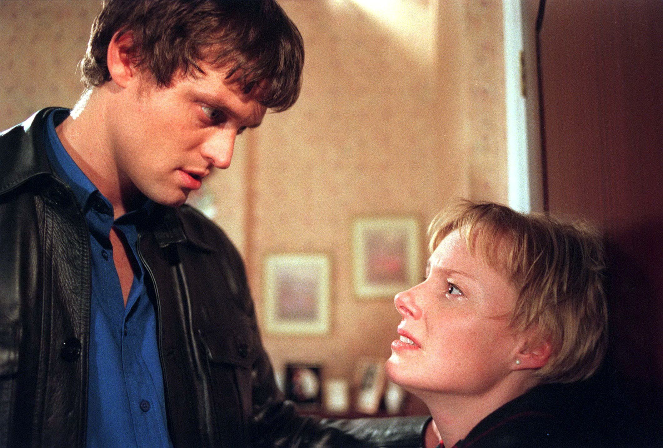 Greg Kelly and Sally Webster in Coronation Street