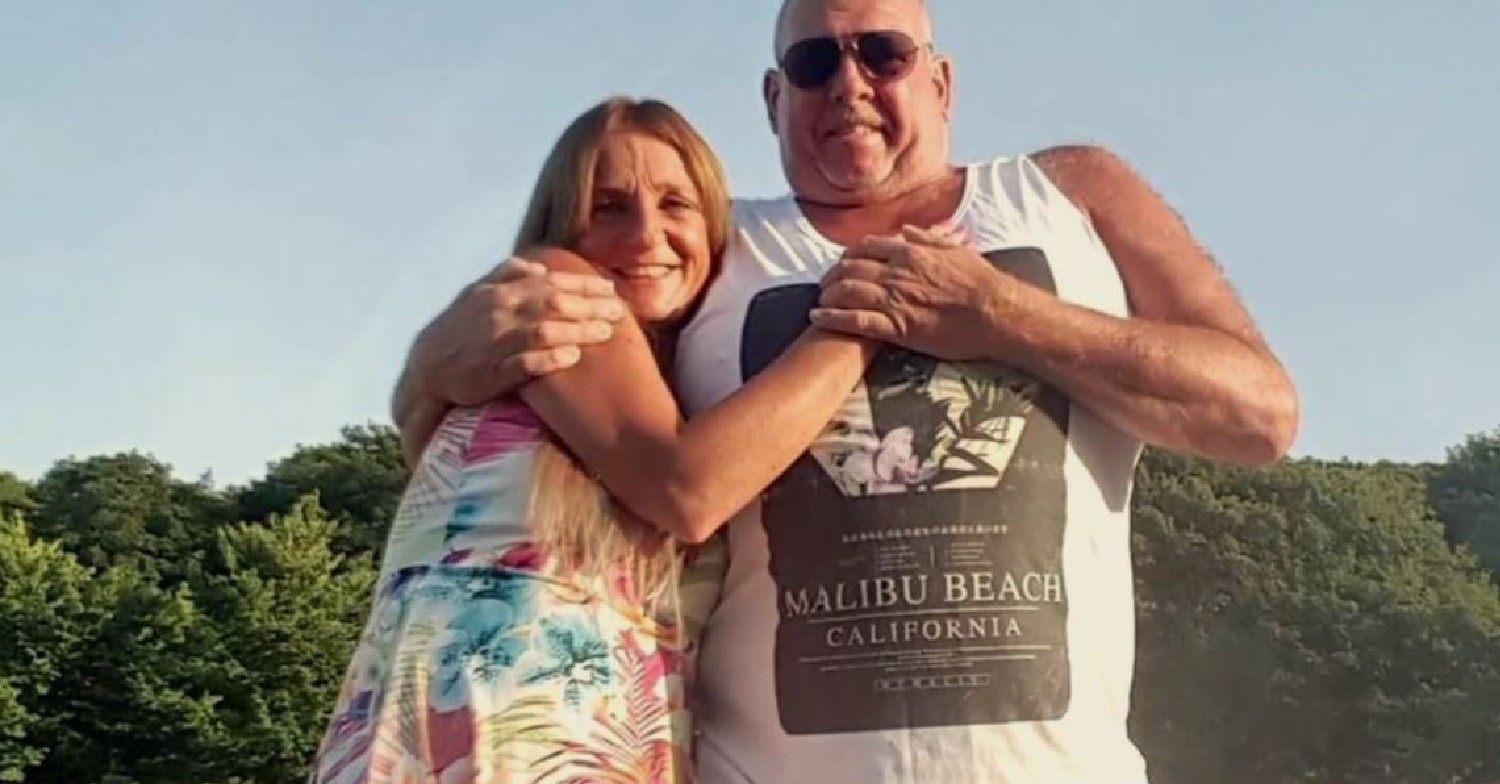 A photo Steve Dymond and partner in Jeremy Kyle documentary