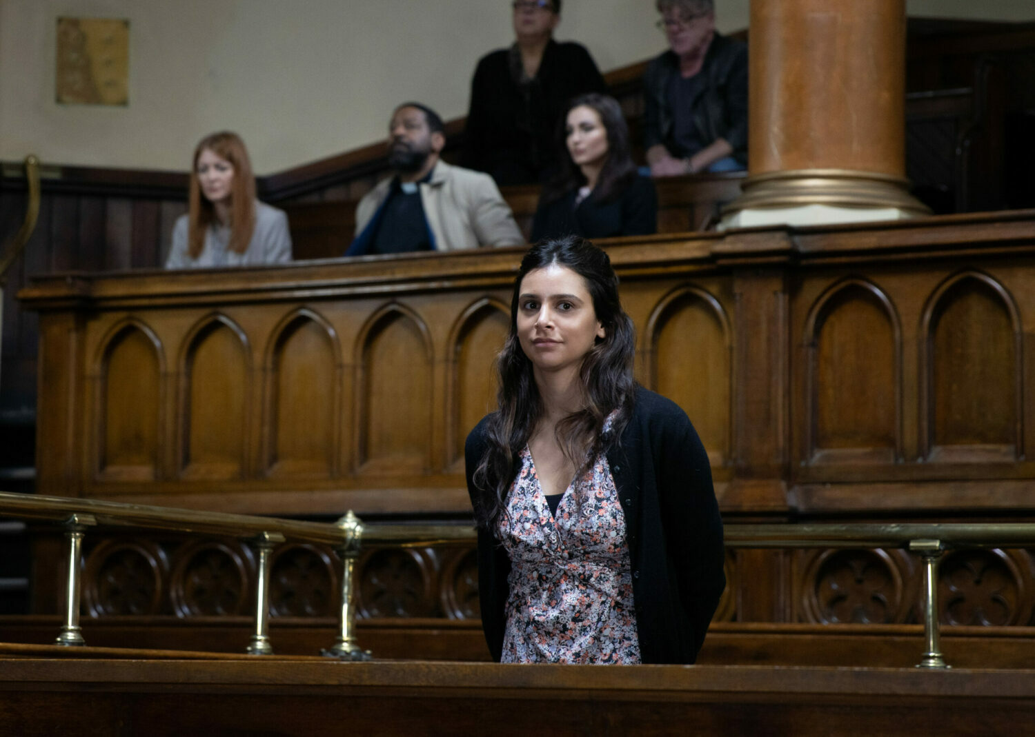 Meena stood in court in Emmerdale 