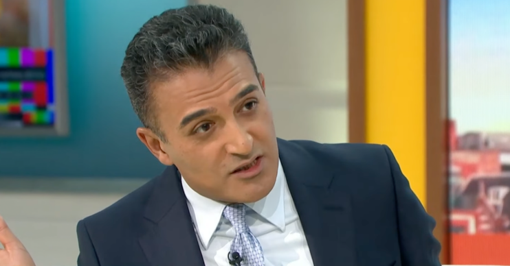 Adil Ray hosting GMB looking annoyed