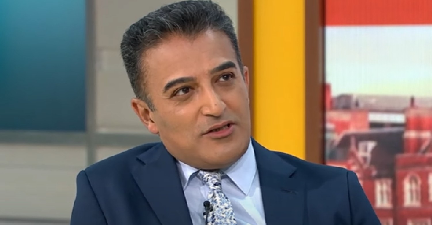 Adil Ray speaking on Good Morning Britain today April 18, 2022