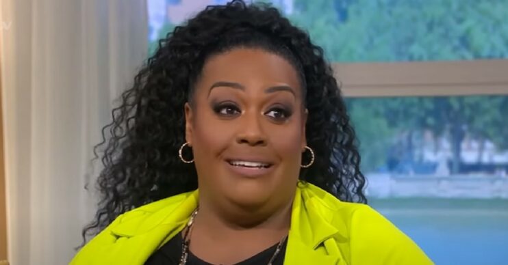 Alison Hammond in lime green outfit on This Morning
