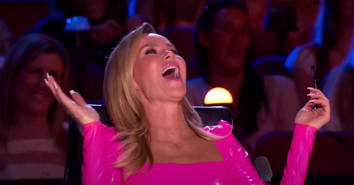 Amanda Holden bursts into laughter on BGT