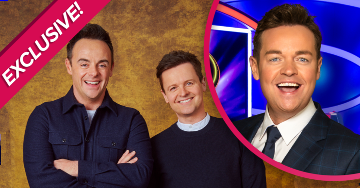 Ant and Dec smiling with Stephen Mulhern
