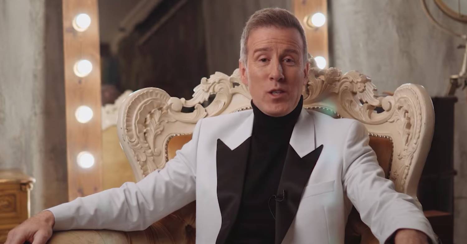 Anton Du Beke dressed in a fancy white jacket