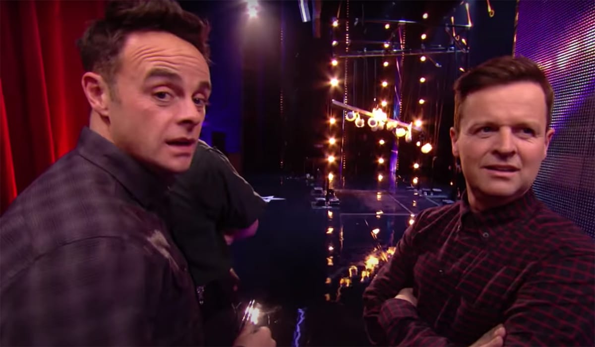 Ant and Dec looking puzzled on BGT 2022
