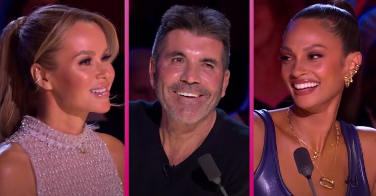 BGT 2022 judges Amanda, Simon and Alesha smiling