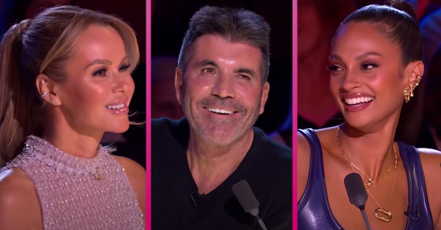 BGT 2022 judges Amanda, Simon and Alesha smiling