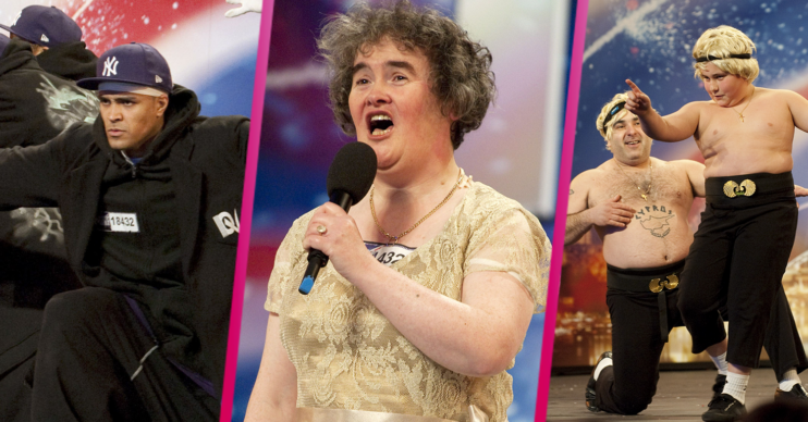 Diversity, Susan Boyle and Stavros Flatley auditioning for Britain's Got Talent