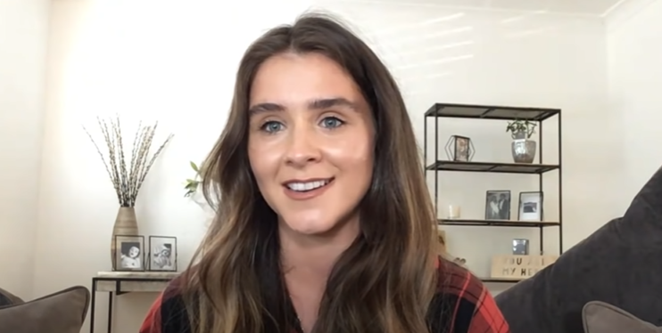 Brooke Vincent smiling during interview on Loose Women