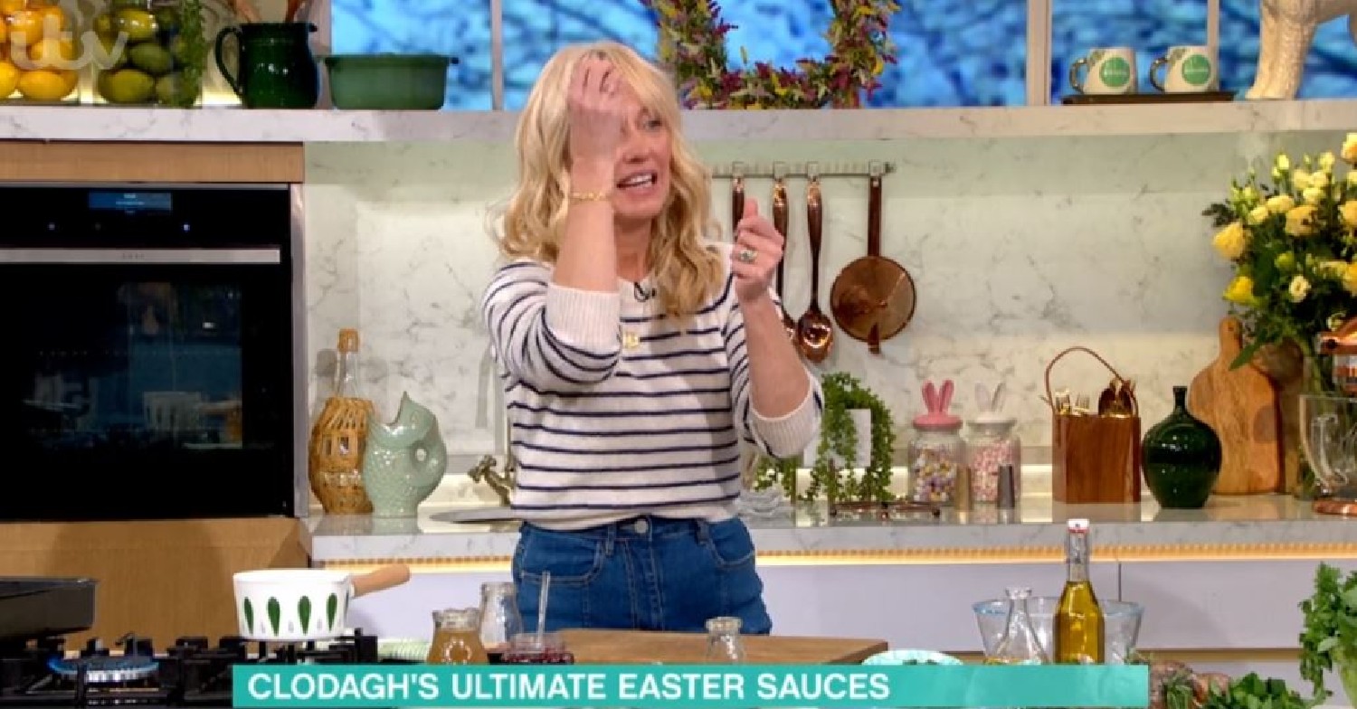 Clodagh McKenna cooking on This Morning April 11, 2022