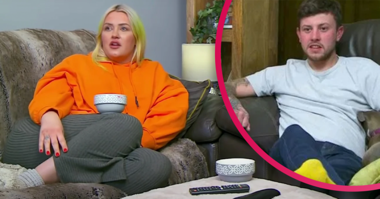 Ellie from Gogglebox and her boyfriend watching telly