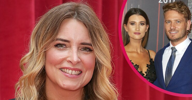 Emma Atkins Charley Webb and Matthew Wolfenden