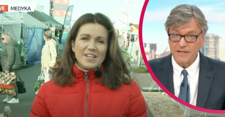 Susanna Reid and Richard Madeley hosting Good Morning Britain today (April 25 2022)