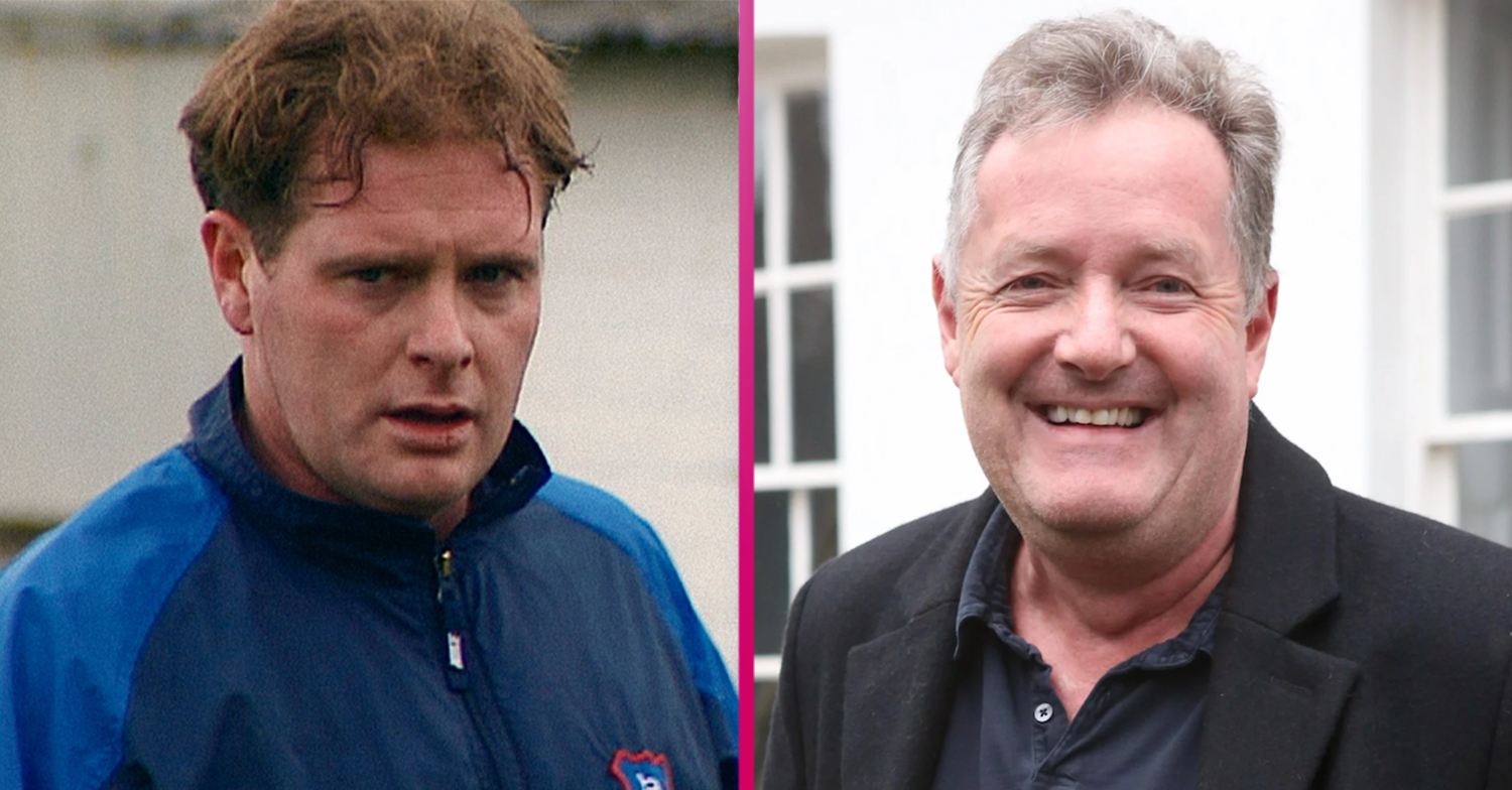 Gazza in his heyday and Piers Morgan