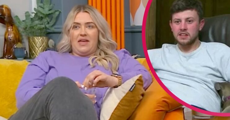 Gogglebox star Ellie Warner and her boyfriend Nat on the show