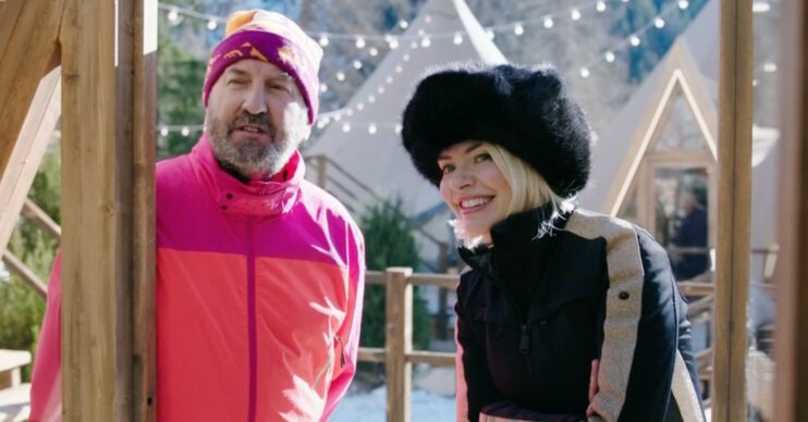 Holly Willoughby and Lee Mack on Freeze the Fear on BBC One