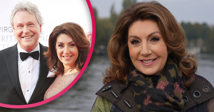 Jane McDonald smiling with her partner Eddie
