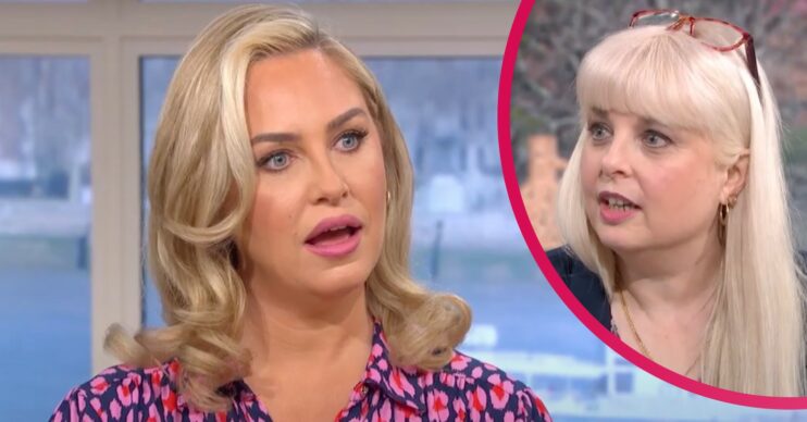 Josie Gibson looks shocked talking to a pet psychic