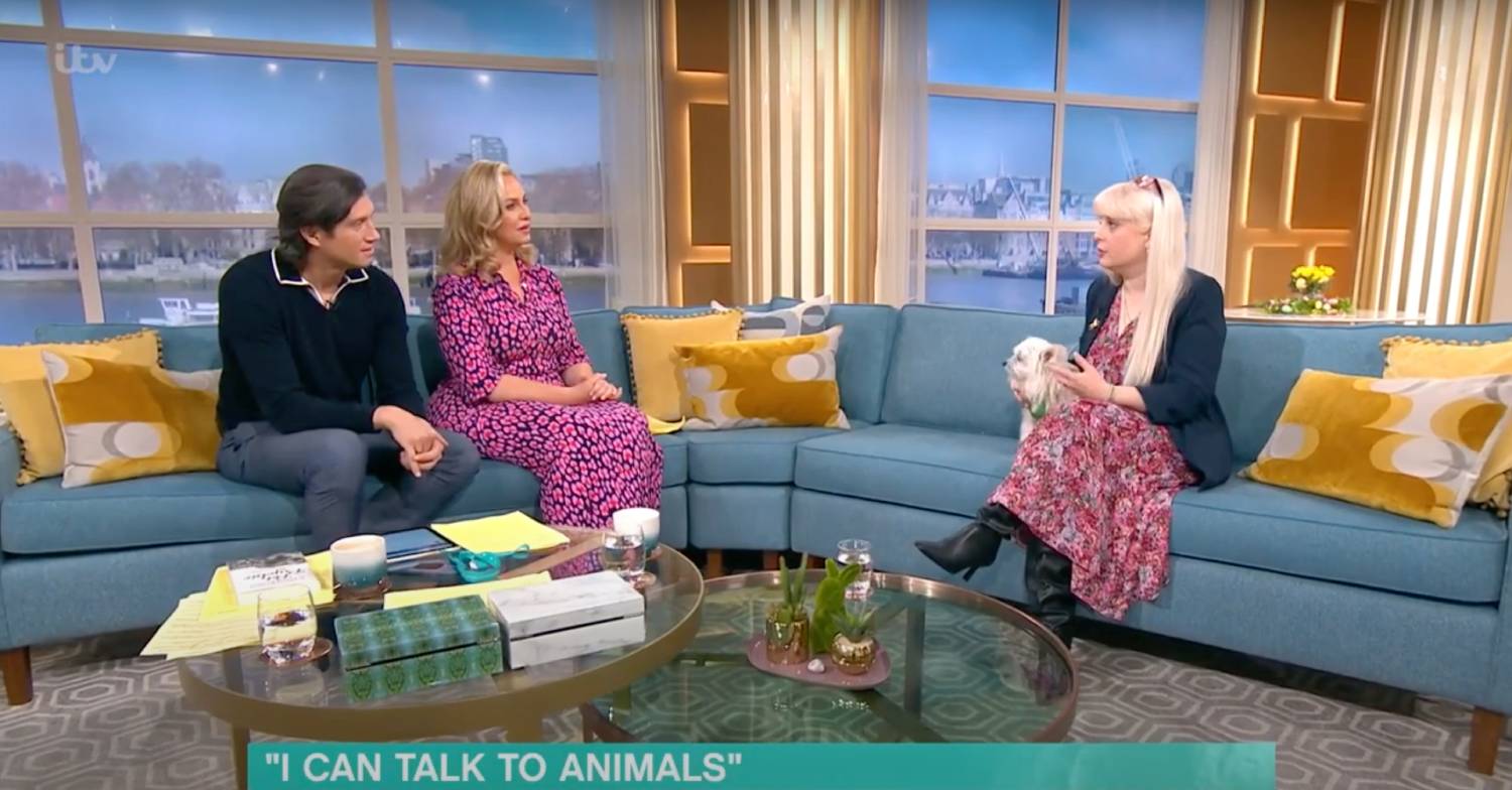 Josie Gibson and Vernon Kay chat with a pet psychic