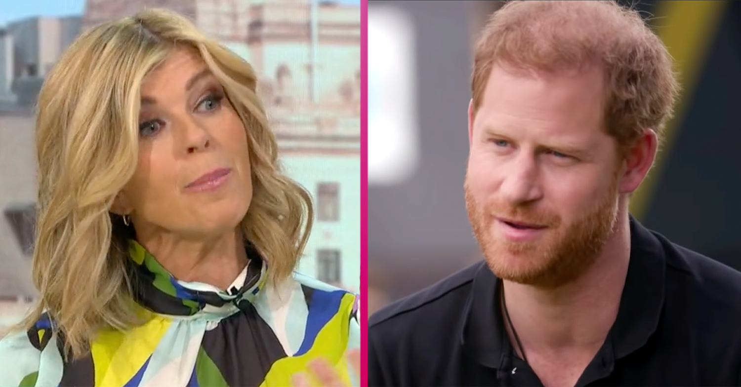 Kate Garraway and Prince Harry during his interview