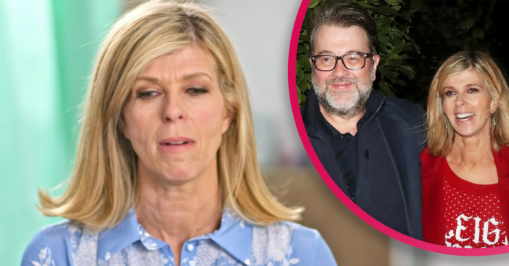 Kate Garraway looking sad with husband Derek Draper