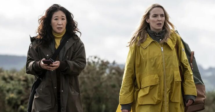 Eve and Villanelle walking together in Killing Eve
