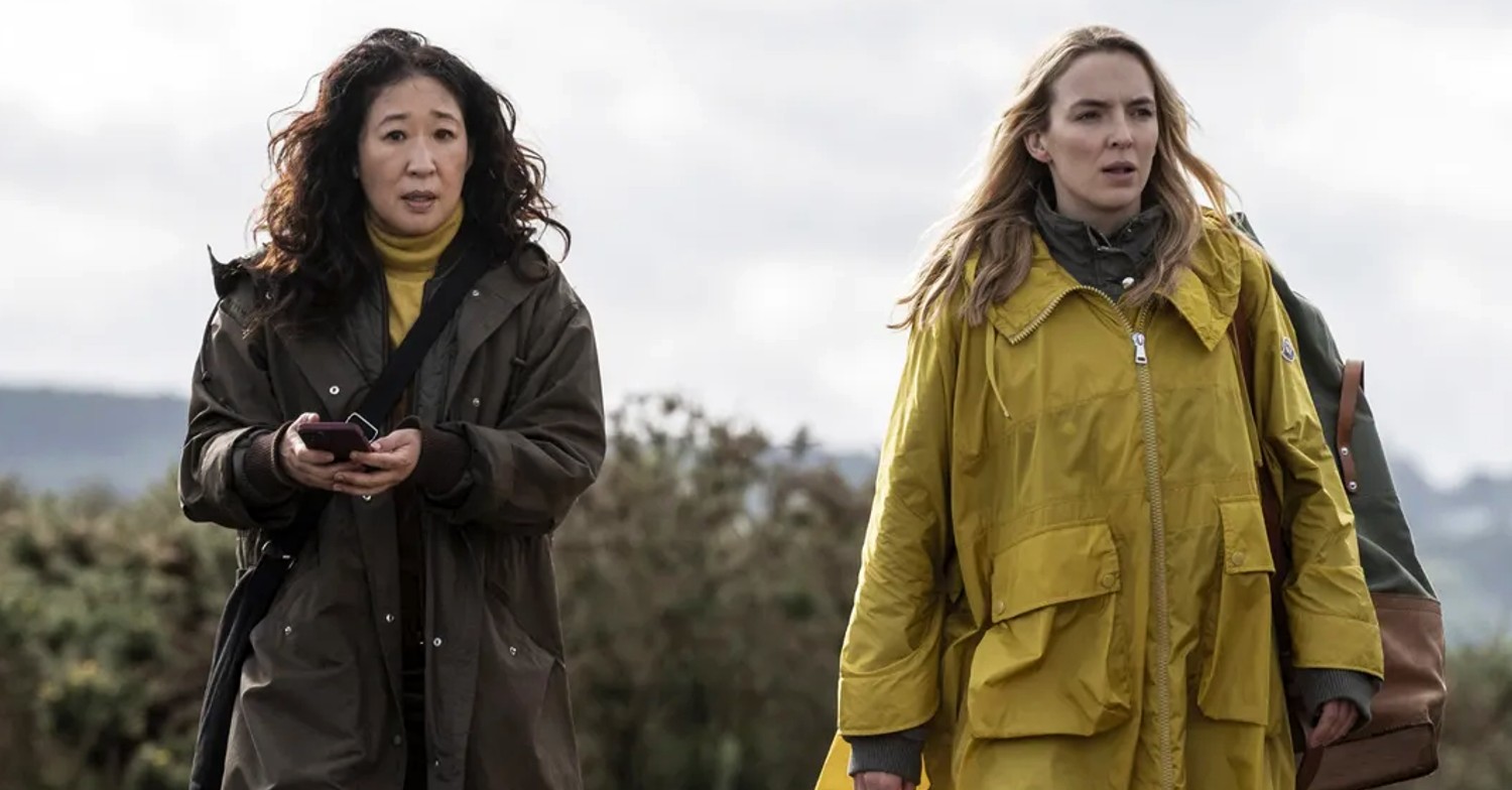 Eve and Villanelle walking together in Killing Eve