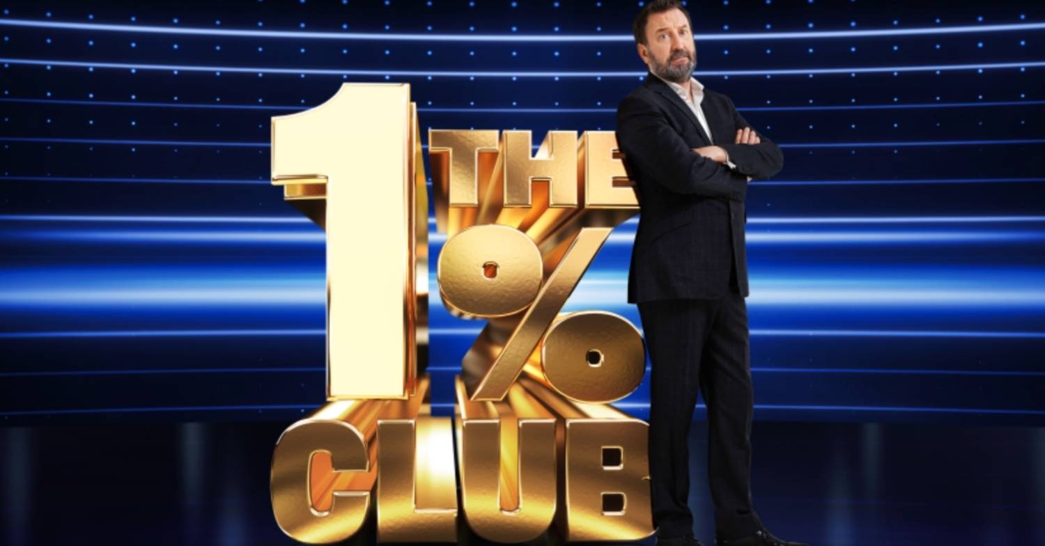 Lee Mack posing in promo shot for The 1% Club