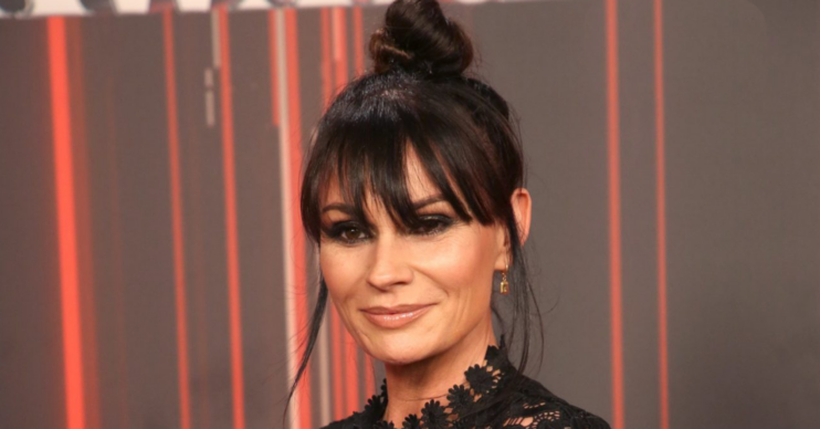 Lucy Pargeter on the red carpet with her hair up