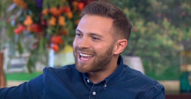 Matt Di Angelo in blue shirt on This Morning