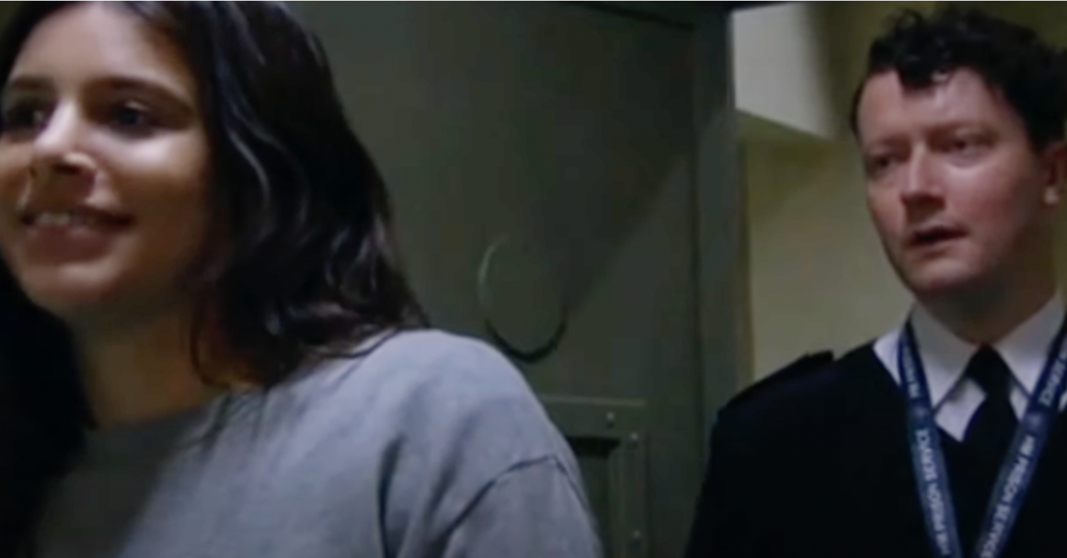 Meena flirting with guard in prison