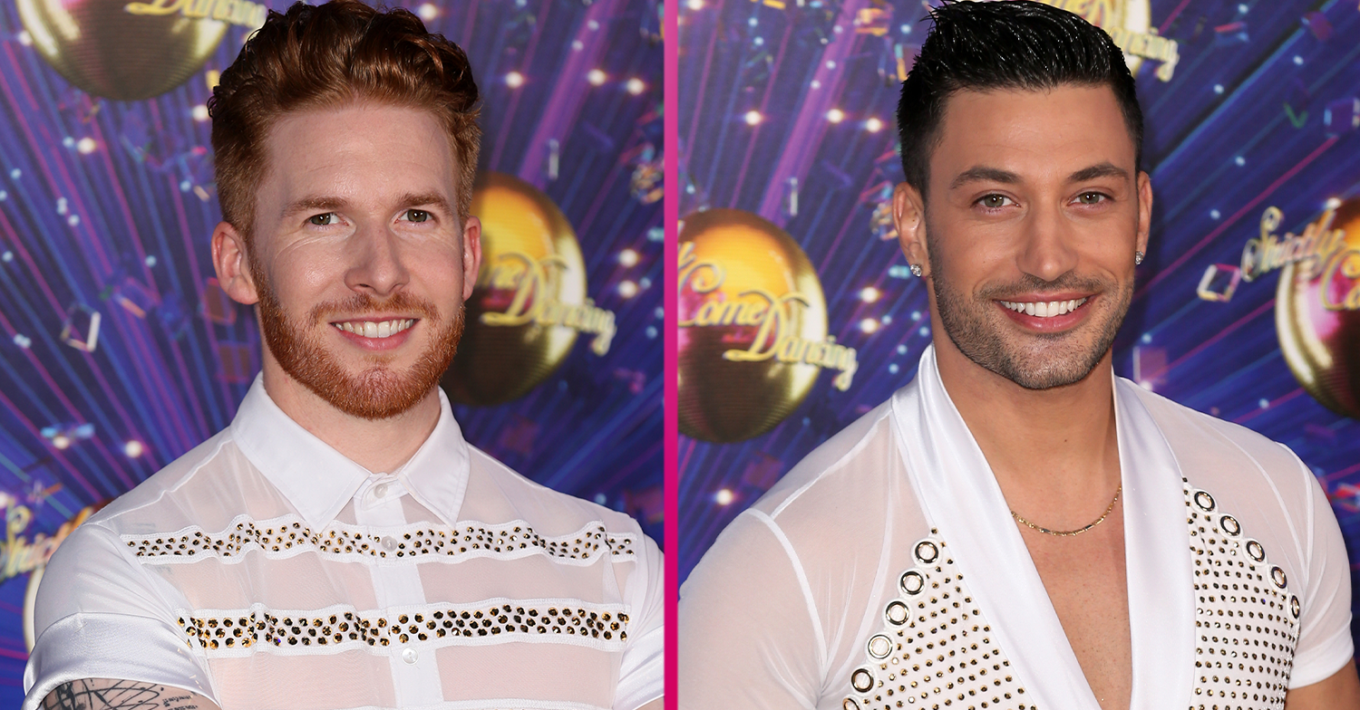 Strictly stars Neil Jones and Giovanni Pernice smiling