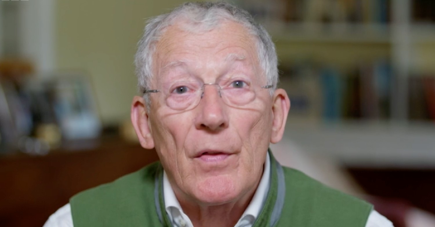 Nick Hewer speaking on BBC's Pilgrimage