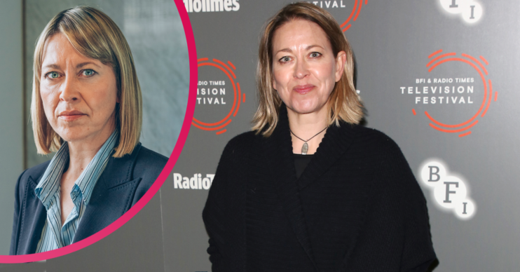 Nicola Walker on the red carpet and as Hannah in The Split