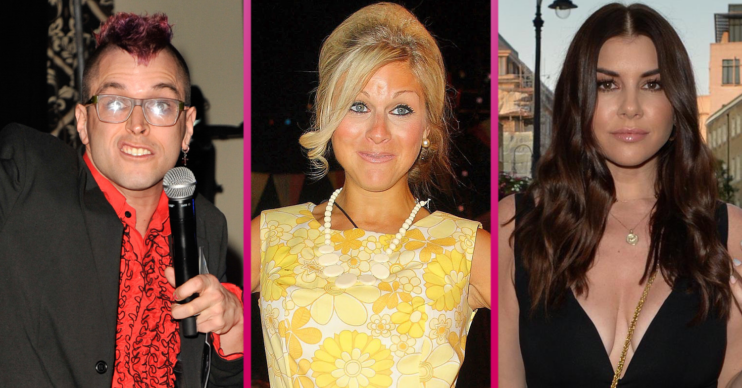 Nikki Grahame smiling and her friends Pete and Imogen