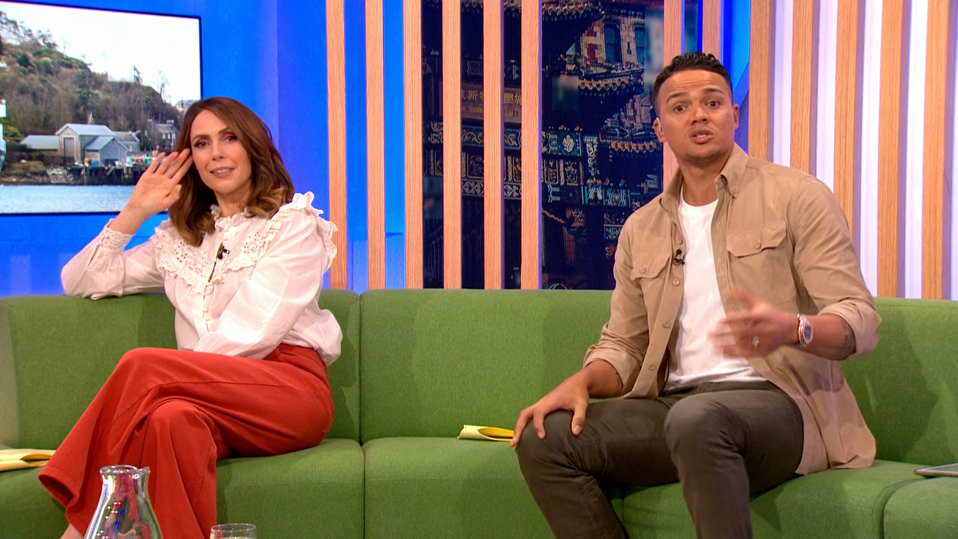 Alex Jones interviewed Jared Leto on the One Show