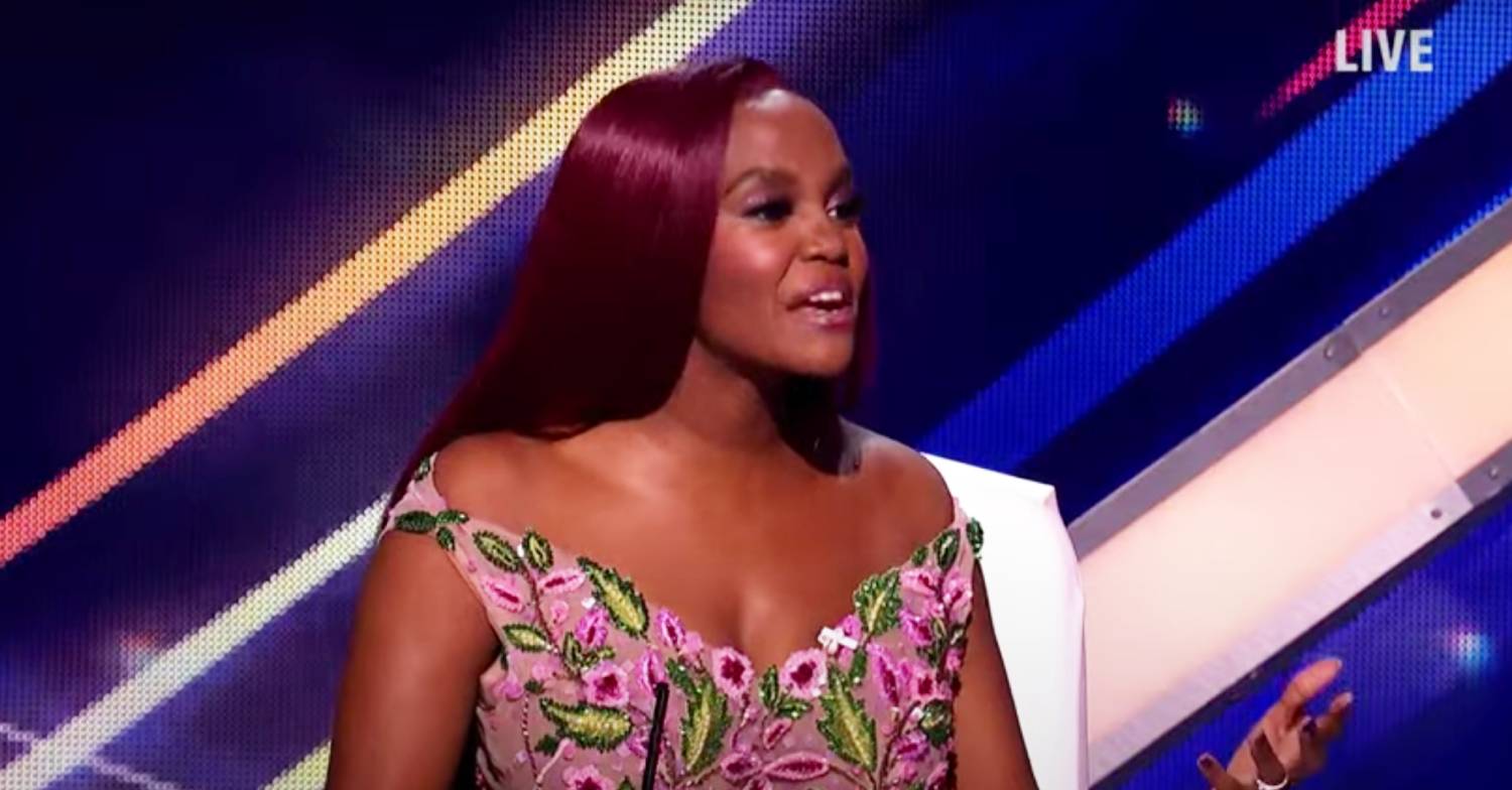 Oti Mabuse offers feedback while appearing on Dancing On Ice
