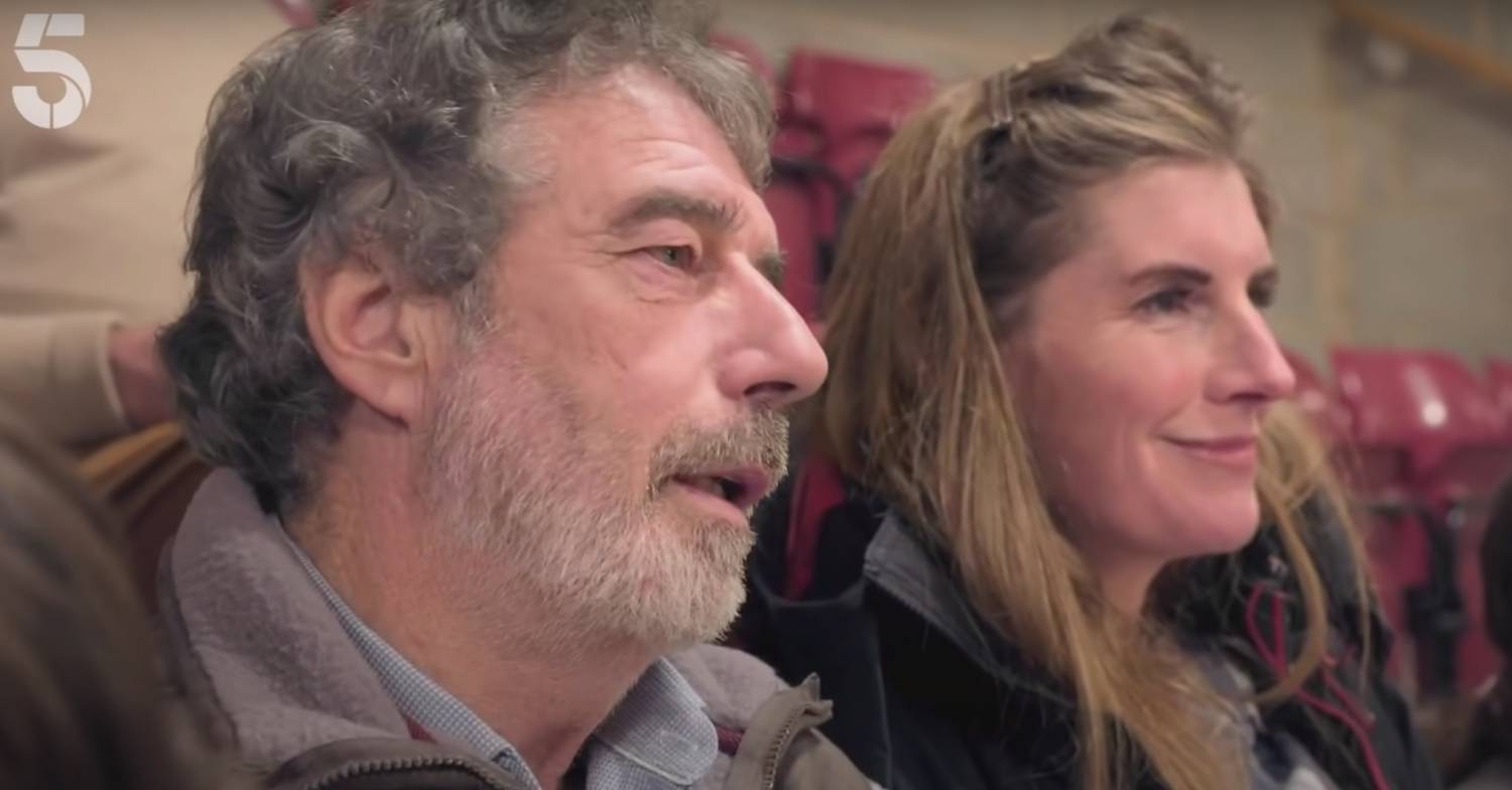 Amanda Owen and husband Clive smile