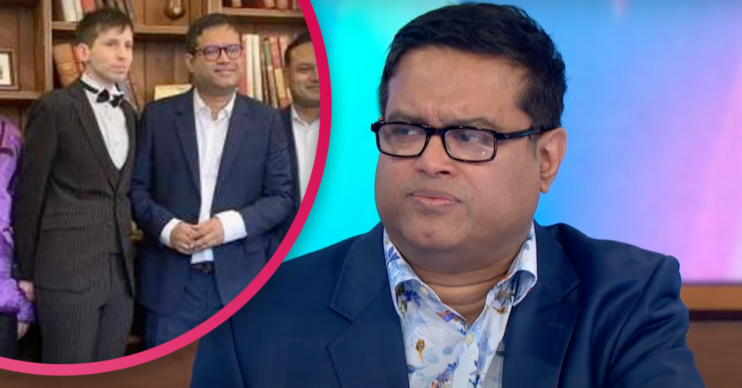 Paul Sinha with his husband on their wedding day
