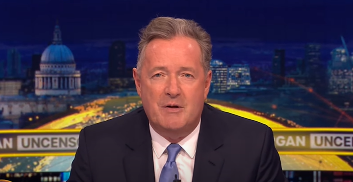Piers Morgan talks to camera on new TalkTV show, Piers Morgan Uncensored