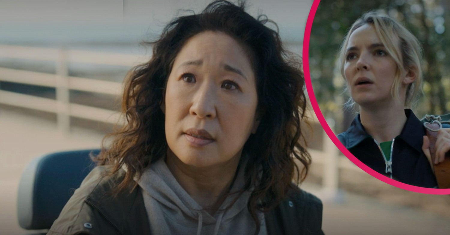 Villanelle and Eve frowning on Killing Eve