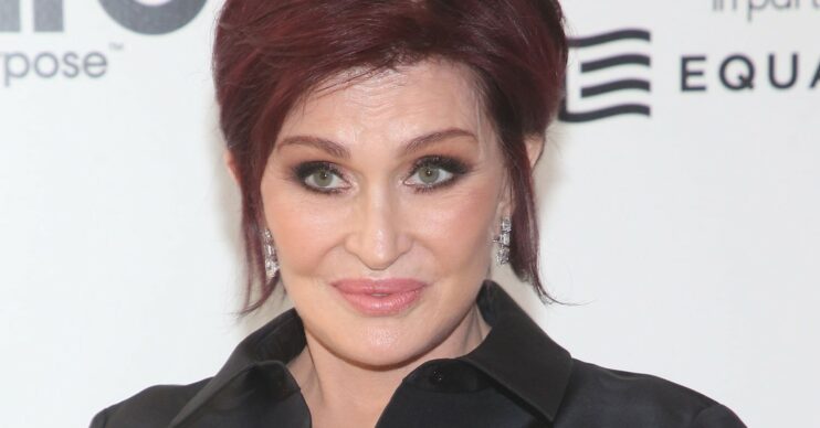 Sharon Osbourne smiles with red hair at the 30th Annual Elton John AIDS Foundation Academy Awards Viewing Party