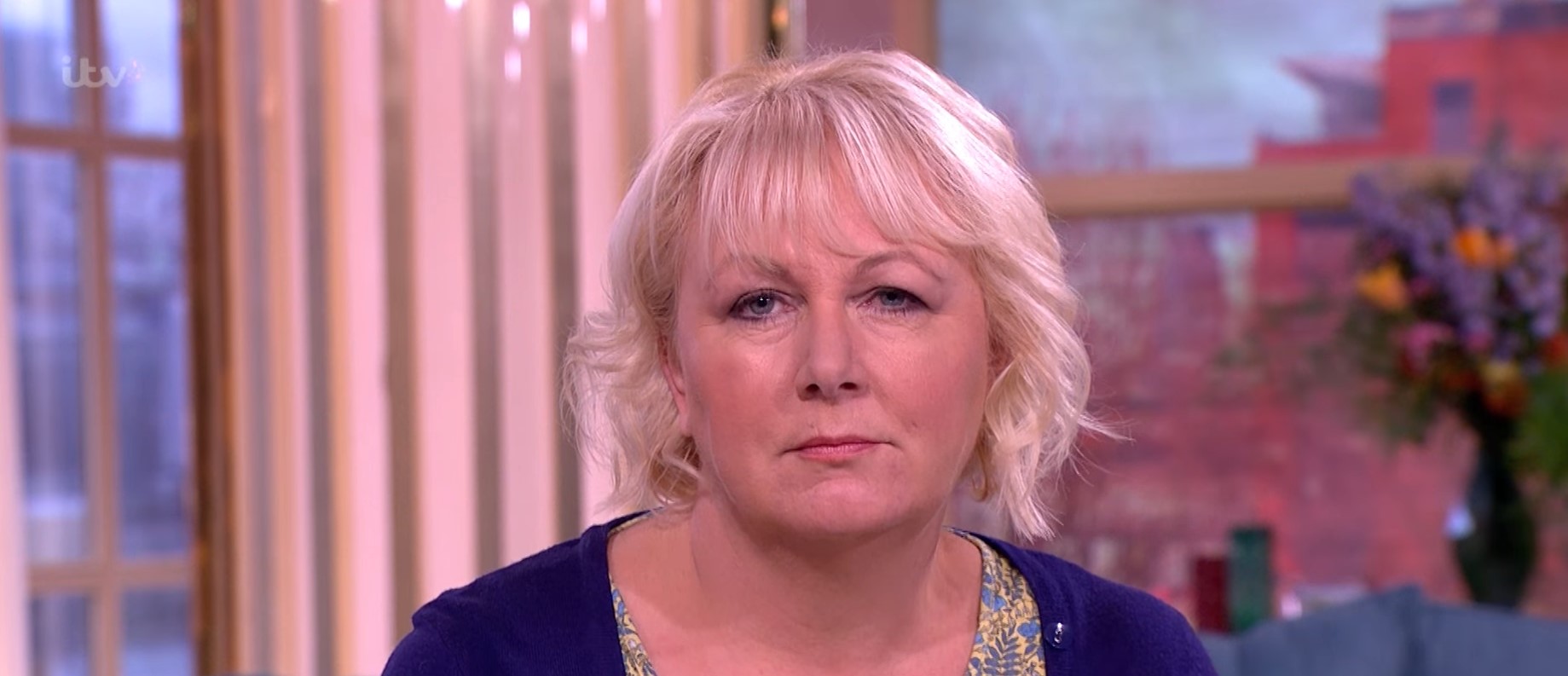 Sue Cleaver listens to a called on This Morning