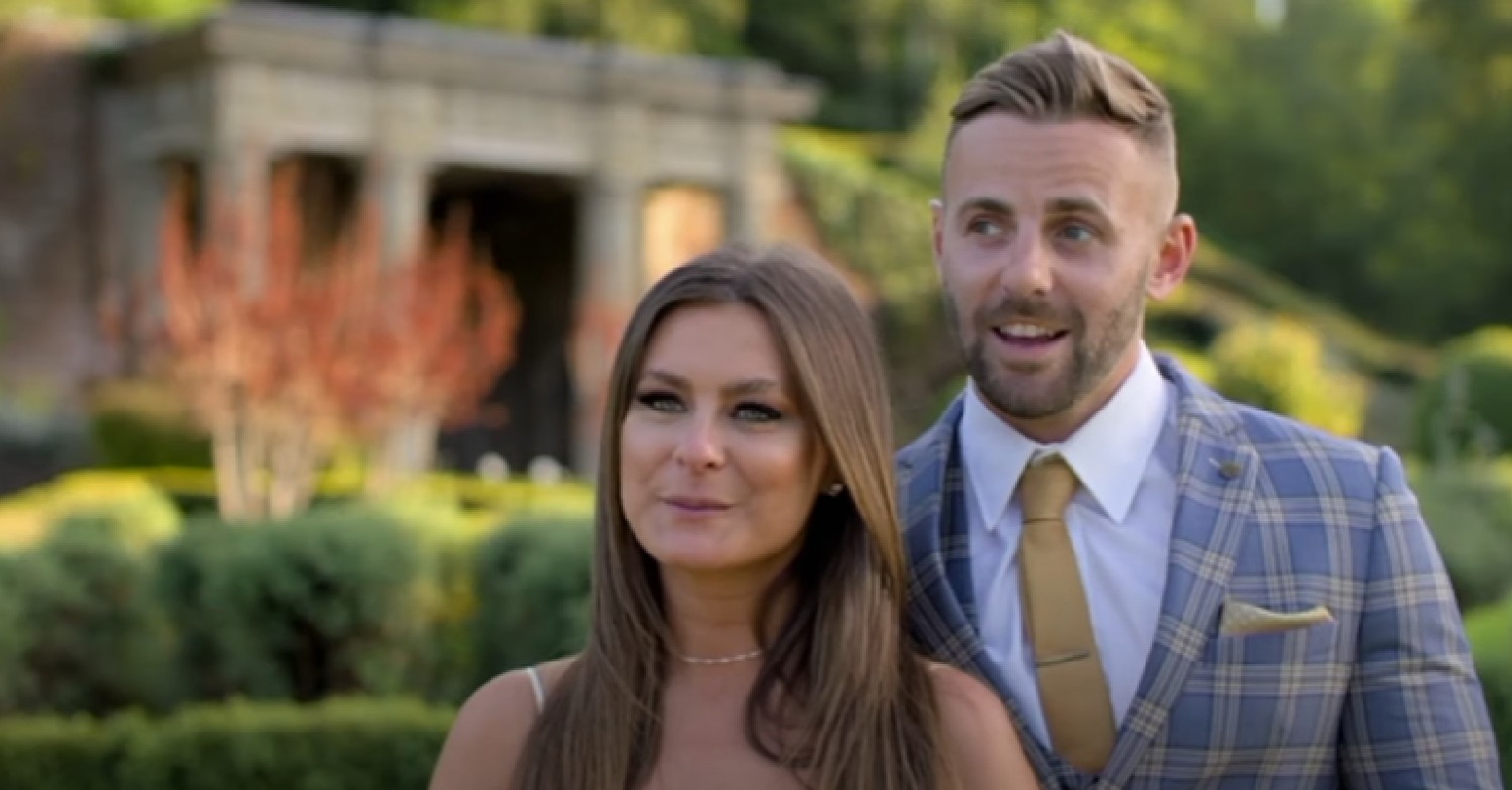 Tayah and Adam talk to camera on Married at First Sight UK