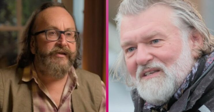 The Hairy Bikers' Dave Myers and Si King looking to camera in separate shots