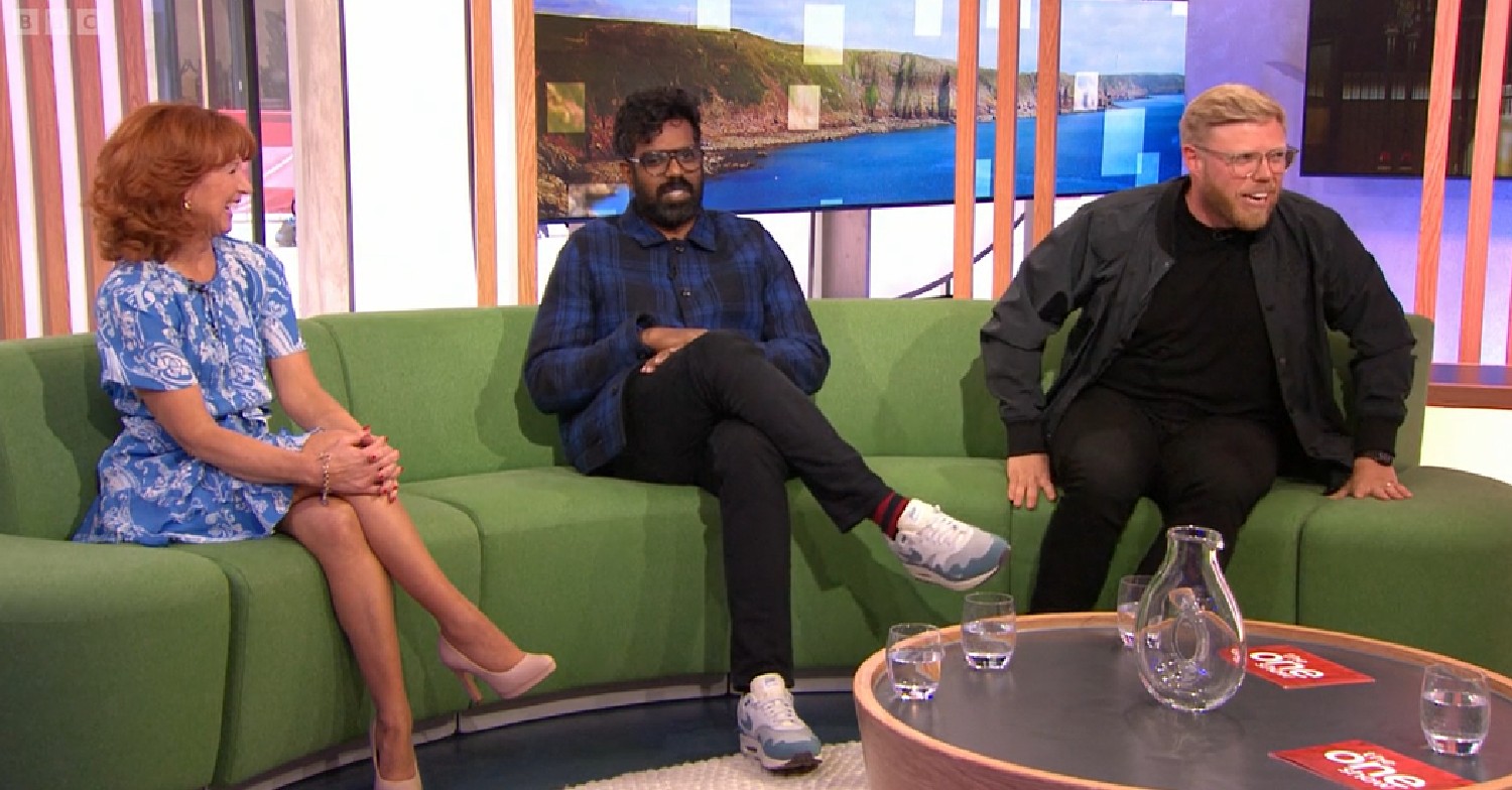 Bonnie Langford, Romesh Ranganathan and Rob Beckett on BBC The One Show April 28, 2022